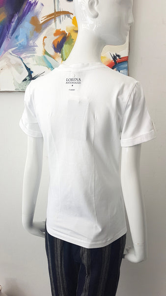 Tailliertes Shirt mit Tasche & Details (weiß)(-40%)