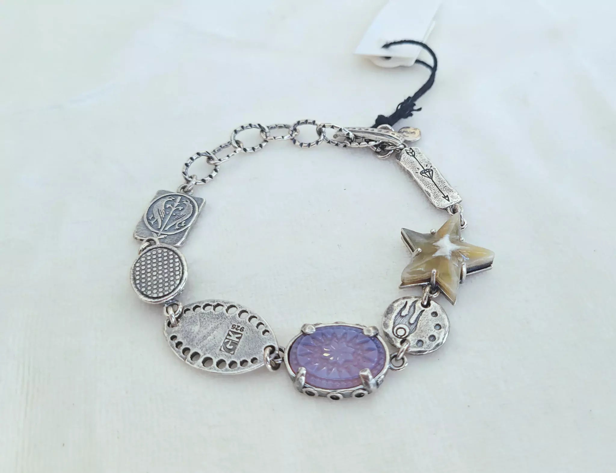 Armband, Sterling-Silber, mit Stern