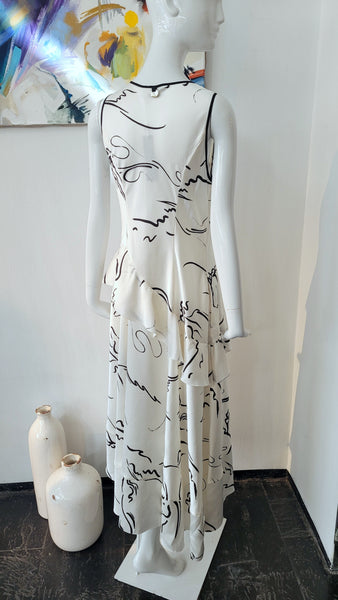 Kleid mit künstlerischem Print