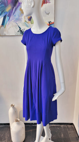 Kleid mit Ärmeln aus Hightech-Stoff (blau-lila)