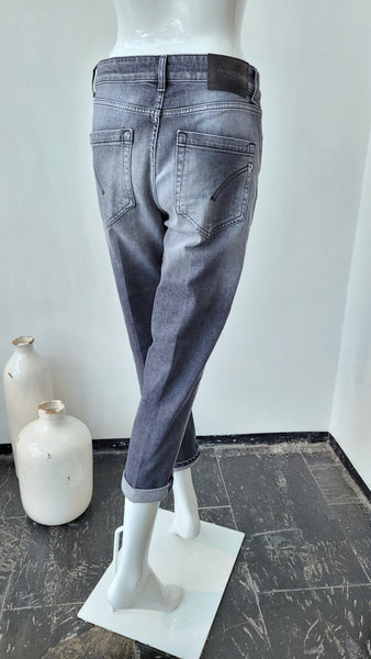 Jeans mit Knöpfen, grau