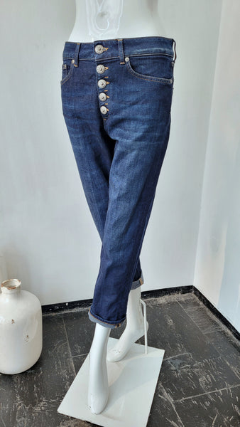 Jeans mit Knöpfen, blau