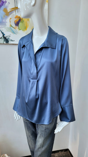 Seidenbluse mit Stretch