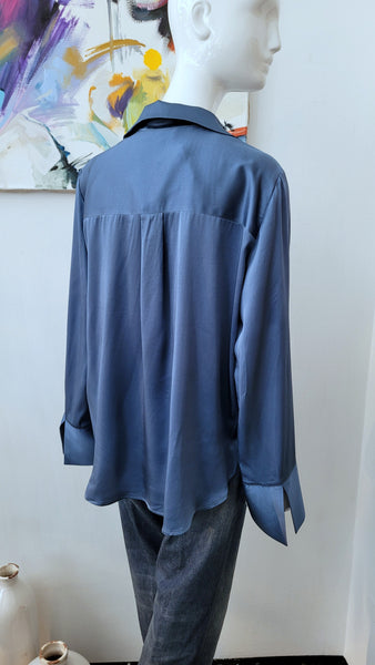 Seidenbluse mit Stretch