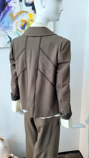 Hightech-Blazer mit Patchwork-Details (khaki)