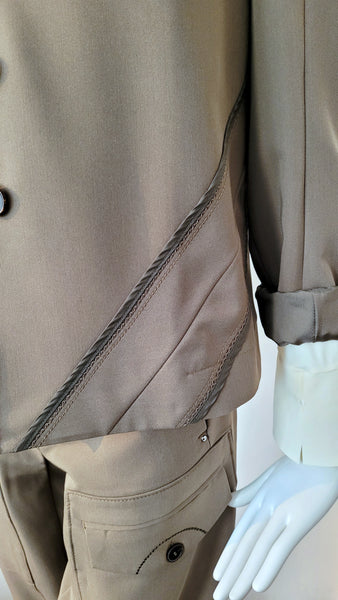 Hightech-Blazer mit Patchwork-Details (khaki)