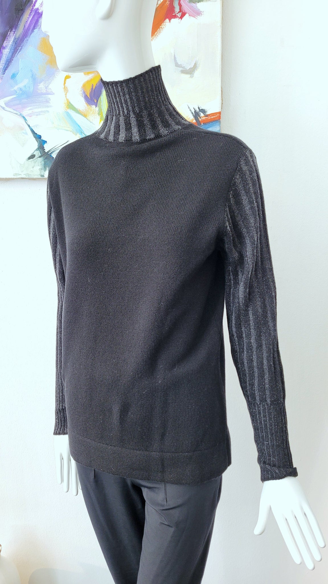 Pulli mit Rollkragen (schwarz)