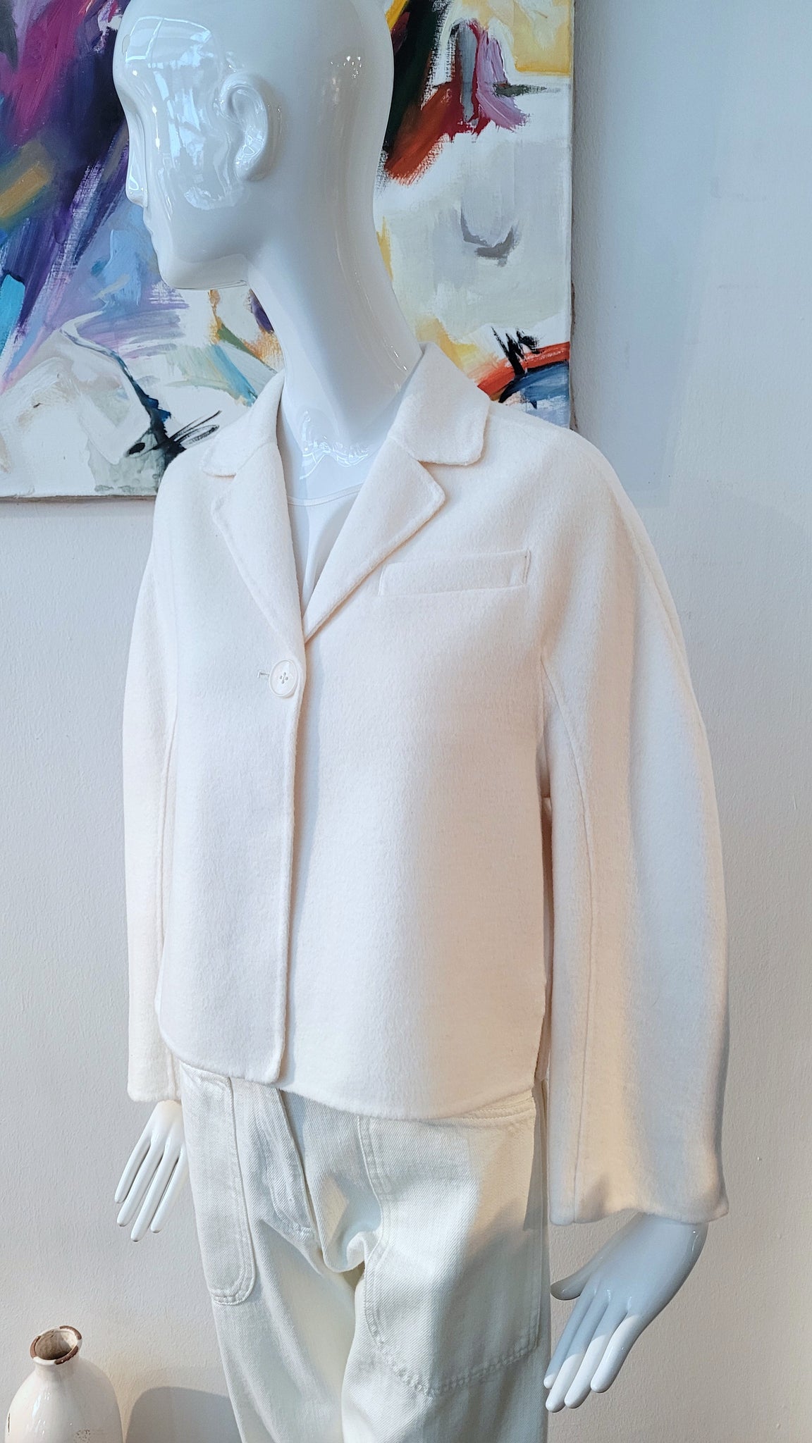 Kurze Jacke (creme)