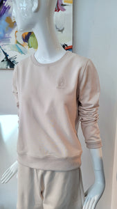 Sweater mit Dondup-Stickerei (beige)