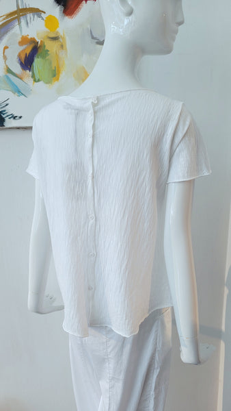 Shirt/Bluse mit Knöpfen und Taschen (weiss)(-30%)