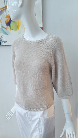 Sommerpulli mit 3/4 Arm (sand)