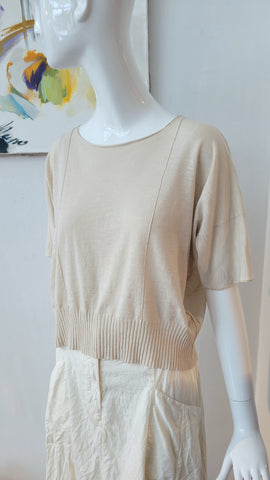 Feinstrickpulli (vanille)
