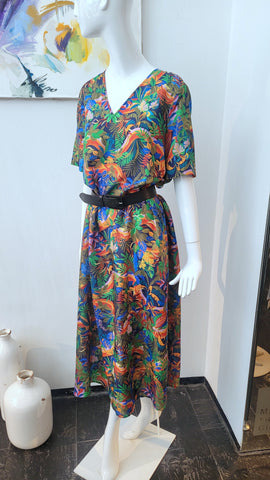 Seidenkleid mit Print