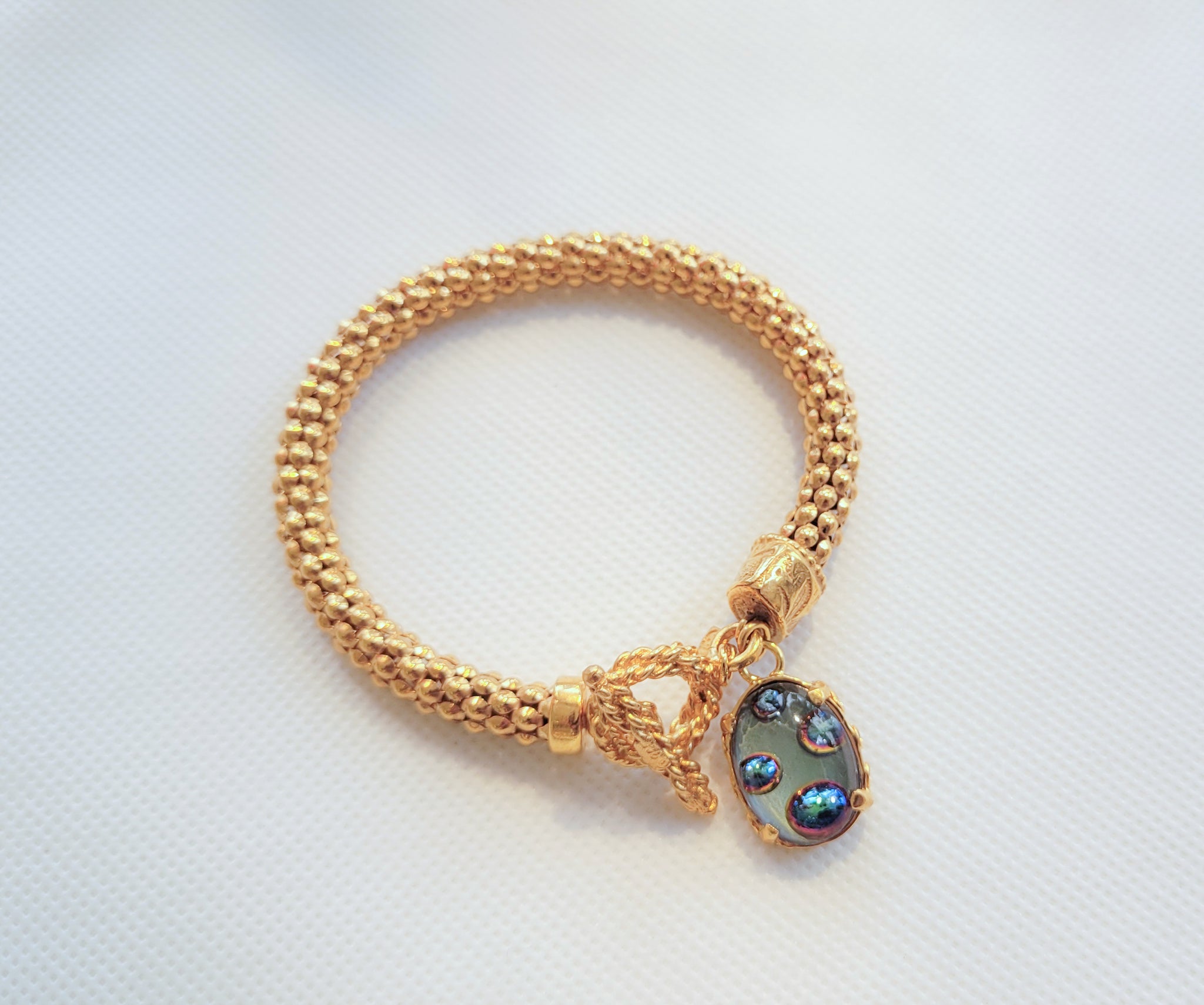 Armband mit Vintage Kristallglas
