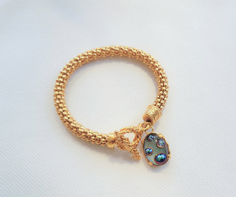 Armband mit Vintage Kristallglas