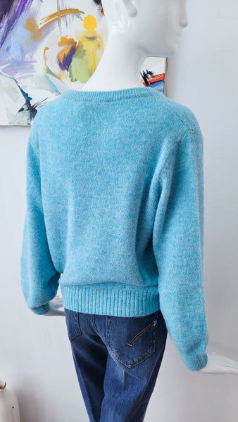 Pulli kuschelig (blau-türkis)