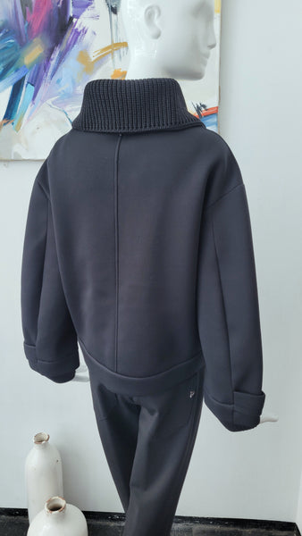 Jacke Jersey (schwarz)