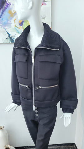 Jacke Jersey (schwarz)