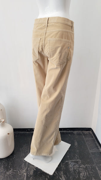 Cordhose, weit (beige)