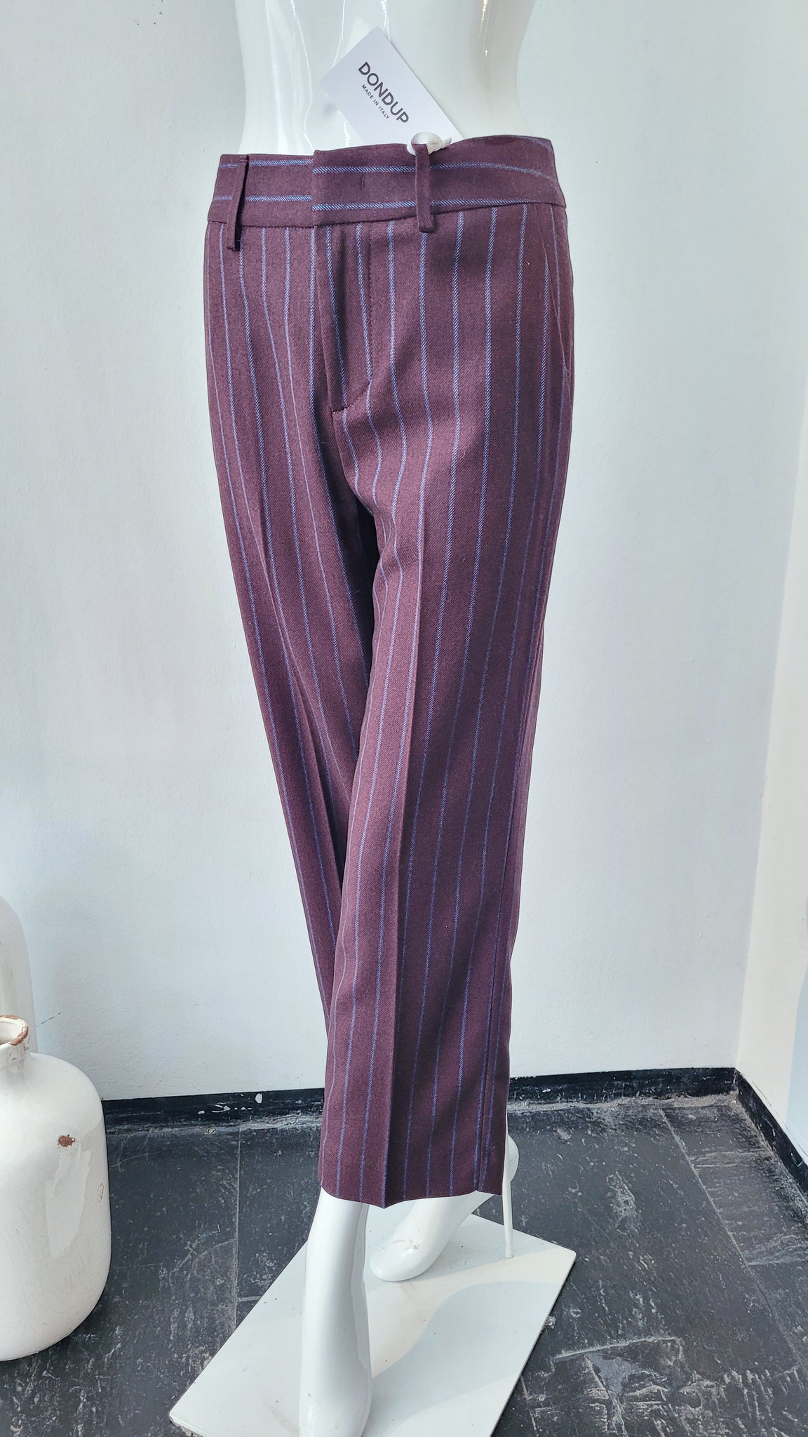 Hose Nadelstreifen (braun/blau)
