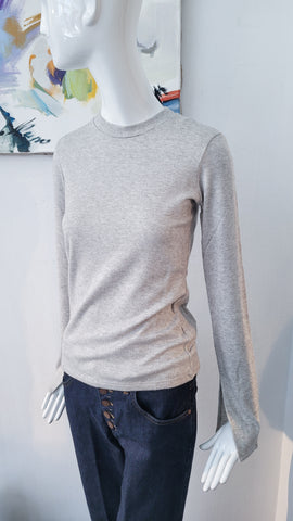 Pulli/Shirt (grau, meliert)