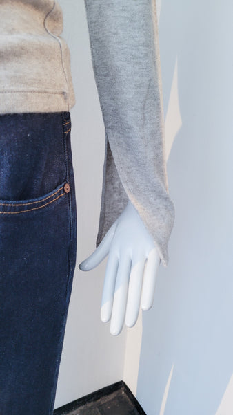 Pulli/Shirt (grau, meliert)