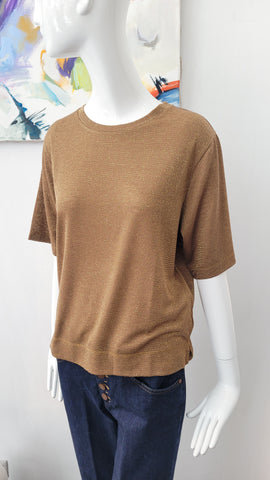 Shirt overs. Lurex (antikgold)