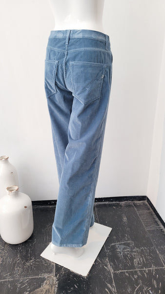 Cordhose, weit (blau)