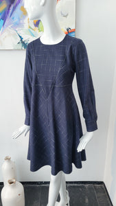 Kleid Karo (dunkelblau)