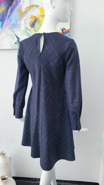 Kleid Karo (dunkelblau)