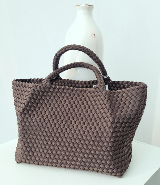 Tasche geflochten (braun)