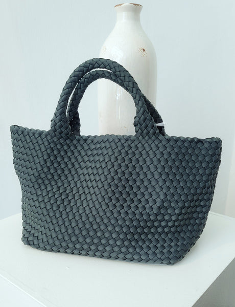 Tasche geflochten (flaschengrün)