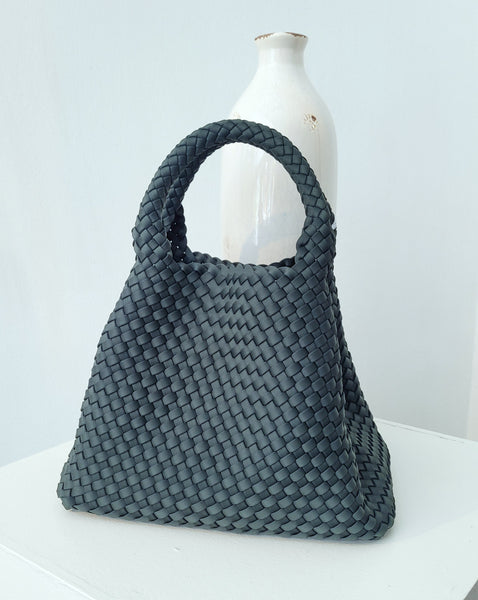 Tasche geflochten (flaschengrün)
