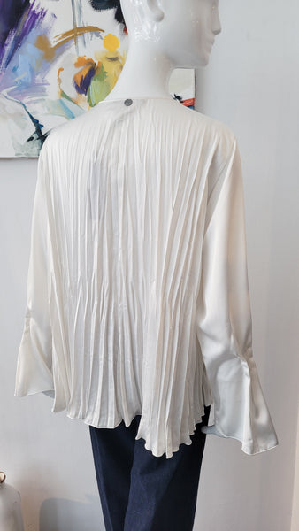 Bluse Plissee, weit