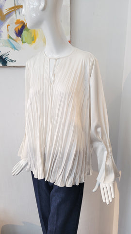Bluse Plissee, weit