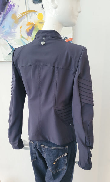 Bikerjacke mit Zipper (dunkelblau)