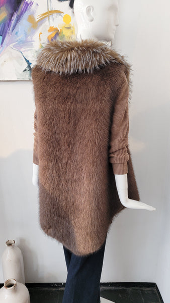 Weste fake fur