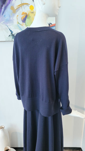 Pulli im Merinofeinstrick (d. blau)
