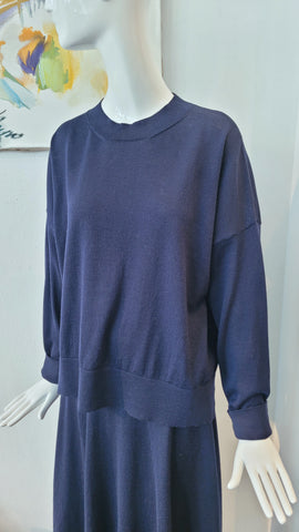 Pulli im Merinofeinstrick (d. blau)