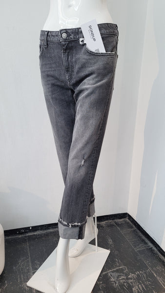 Jeans grau/schwarz
