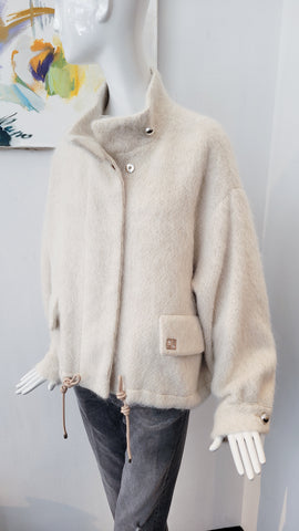 Jacke overs. (creme)