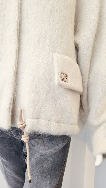 Jacke overs. (creme)