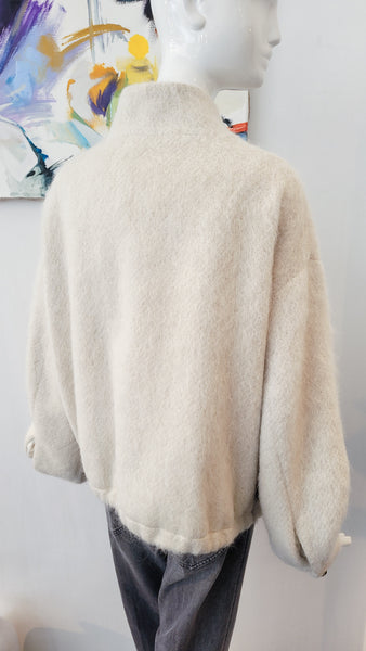 Jacke overs. (creme)