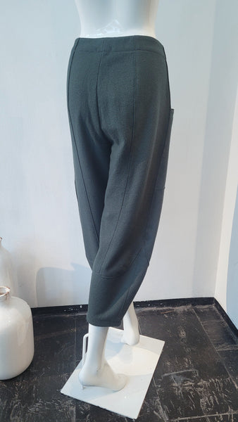 Hose gekochte Wolle, kuschelig (grün)
