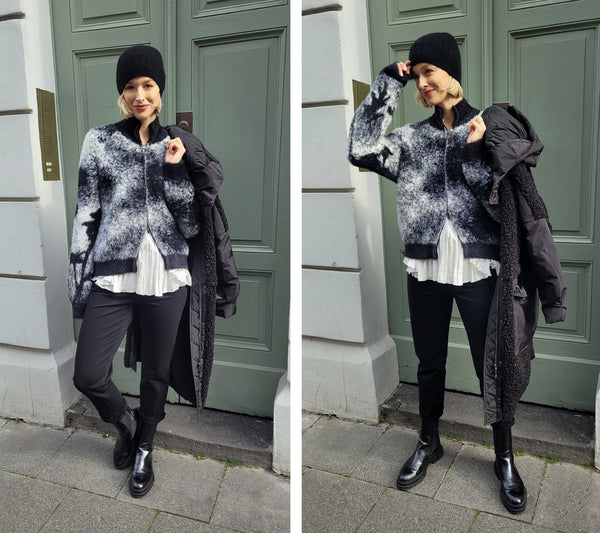 Strickblouson kuschelig overs.