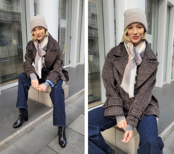 Cabanjacke overs. (braun & schwarz)