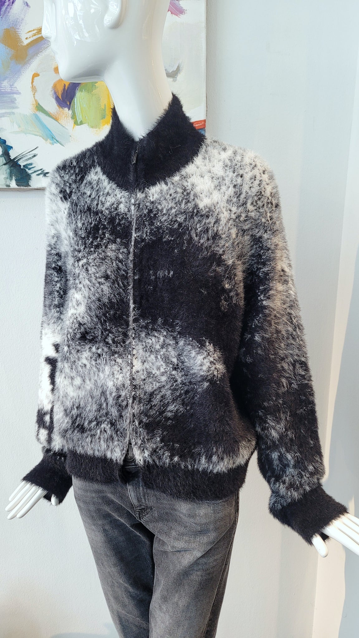 Strickblouson kuschelig overs.