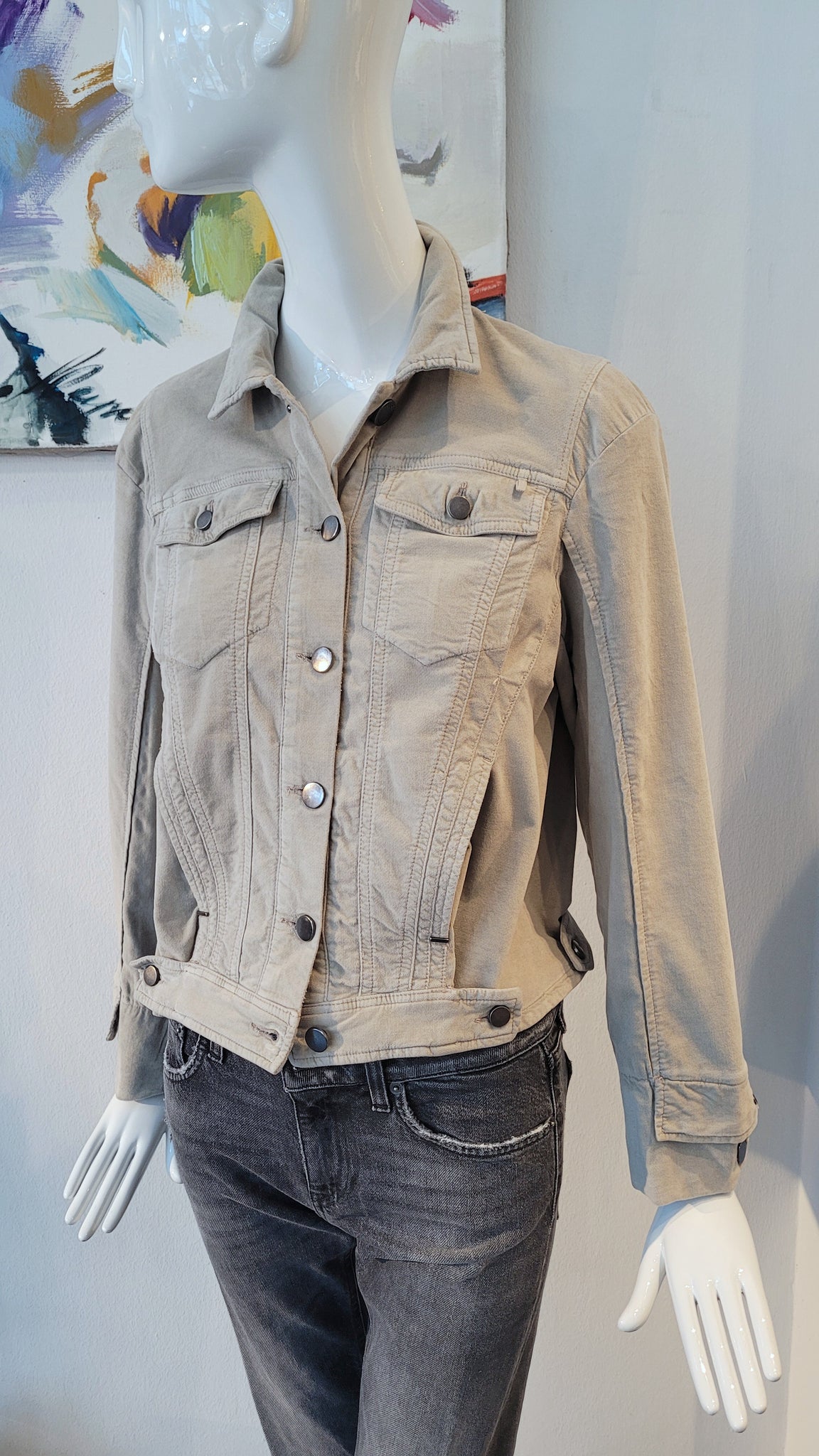 Jacke Velvet (beige)