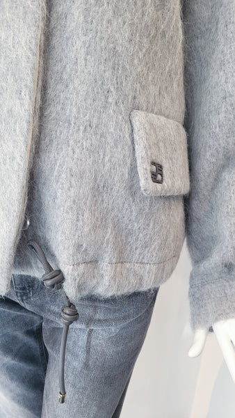 Jacke overs. soft (h.grau)