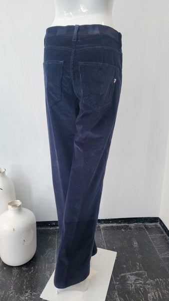 Cordhose, weit (d.blau)